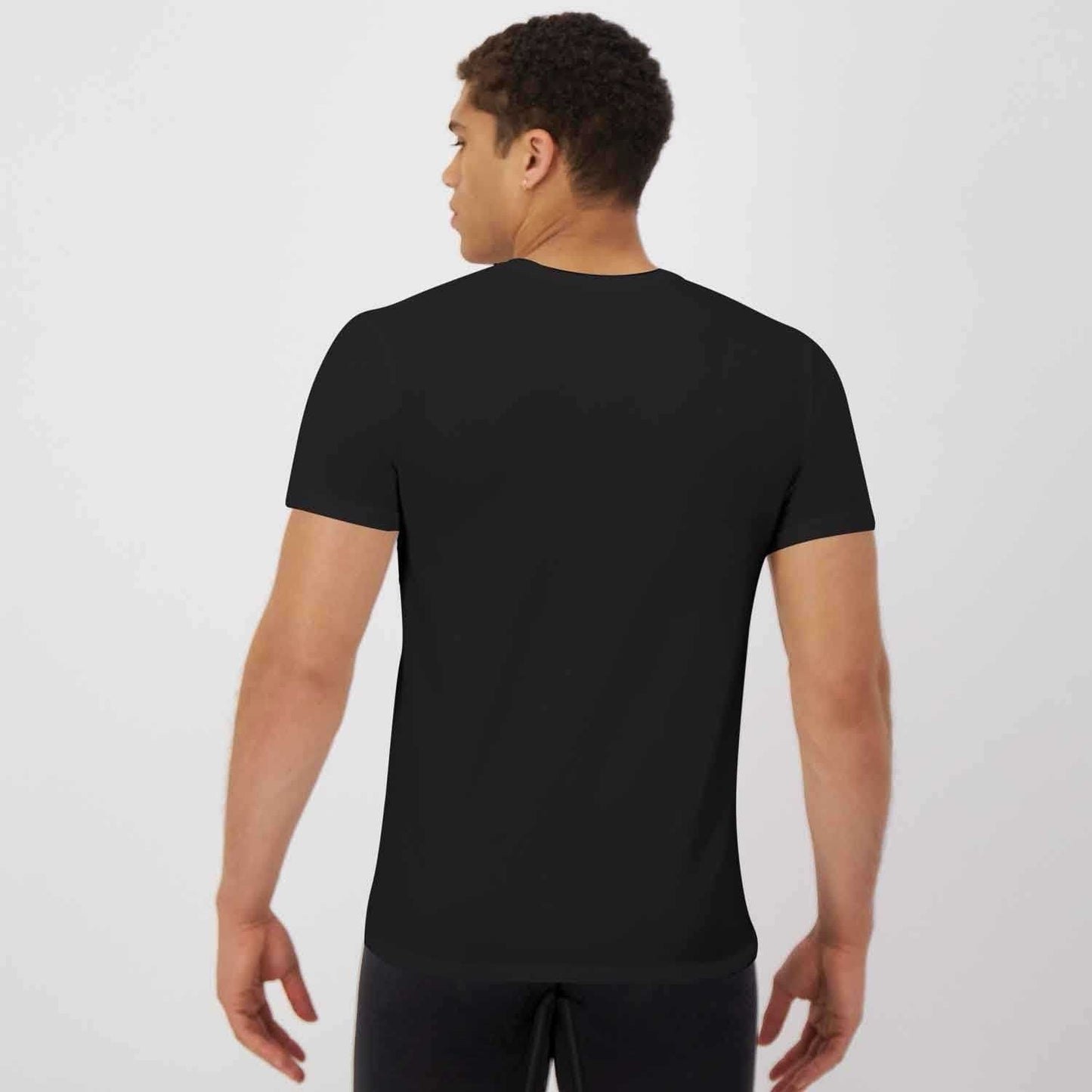 Hanes Ultimate® Comfort Fit Men's Crewneck Undershirt, Black, 4-Pack